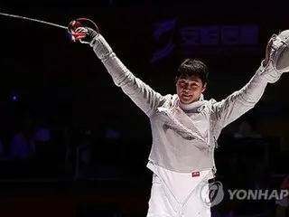 アジア大会フェンシング男子サーブル個人　韓国勢が金銀独占