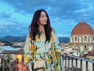 女優イ・ミンジョン、フィレンツェの景色より美しい美貌に視線釘付け