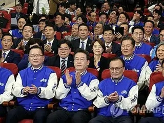 韓国総選挙　最大野党代表の李在明氏が当選確実
