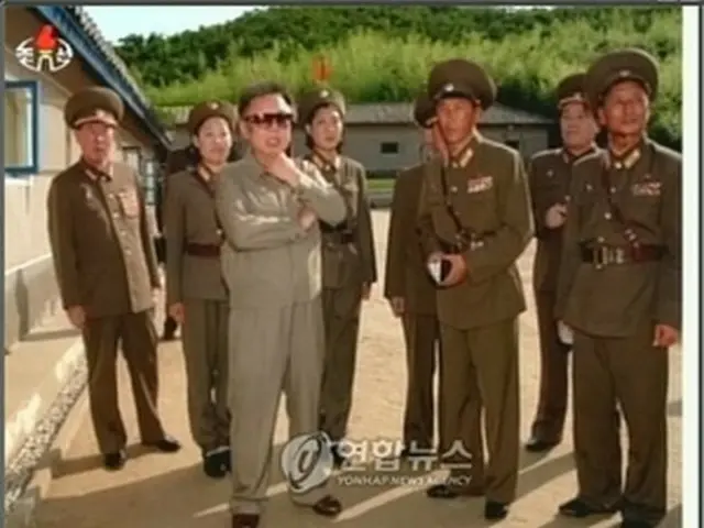 朝鮮中央テレビが公開した写真＝11日、ソウル（聯合）