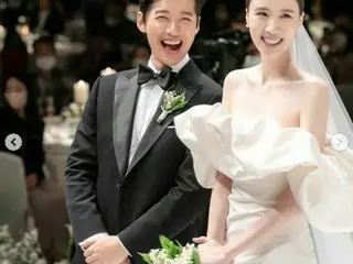 ”ナムグン・ミンと結婚”チン・アルム、眩しいウェディングドレス姿…“美しく幸せに生きていく”