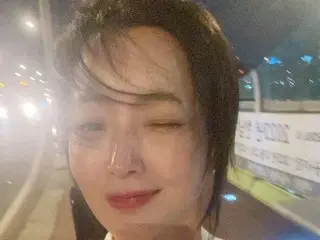 女優キム・ヒソン、漢南（ハンナム）大橋で夜の散歩…川風の中でもうインク