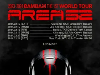 「GOT7」BamBam、アメリカ6都市での2024年ワールドツアースケジュールを公開…追加開催地域は今後公開予定