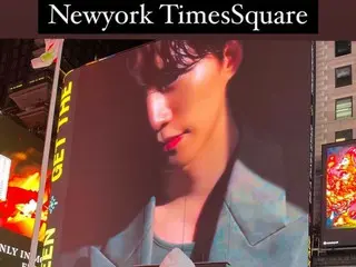 「2PM」ジュノ、ファンが準備したニューヨークのタイムズスクエアの電光掲示板広告を認証