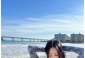 女優イ・ユビ、この天気にノースリーブ？ 寒さも忘れるファッション