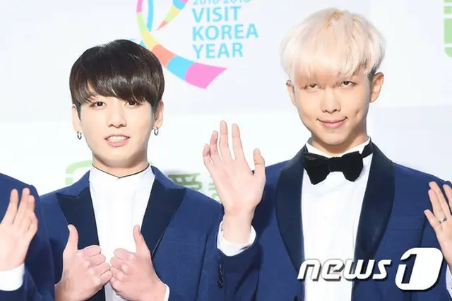 「ソウル歌謡大賞」レッド・カーペットの「防弾少年団」(BTS)
