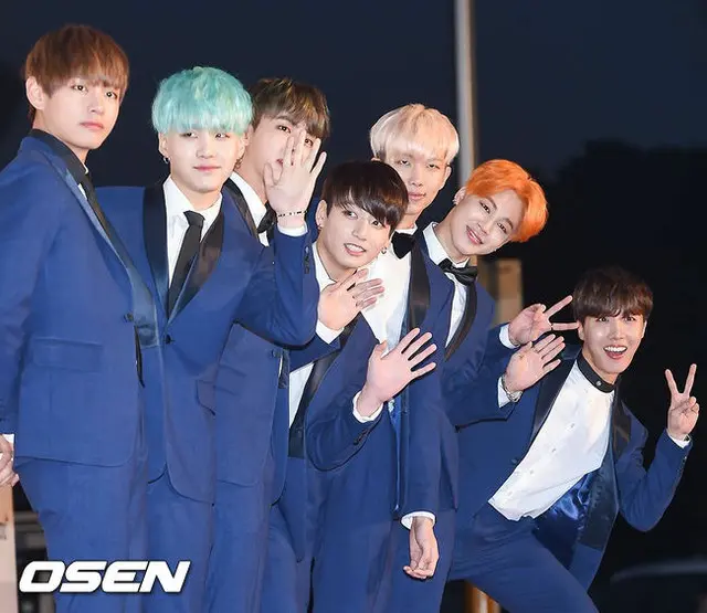「ソウル歌謡大賞」レッド・カーペットの「防弾少年団」(BTS)