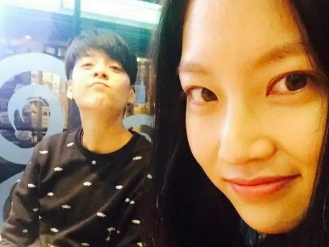 f(x)　Amberと女優のコン・スンヨン、「久しぶりに会ったAmber～」。