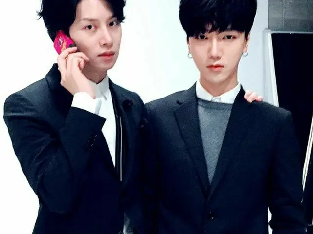 SUPER JUNIOR、広告撮影中。