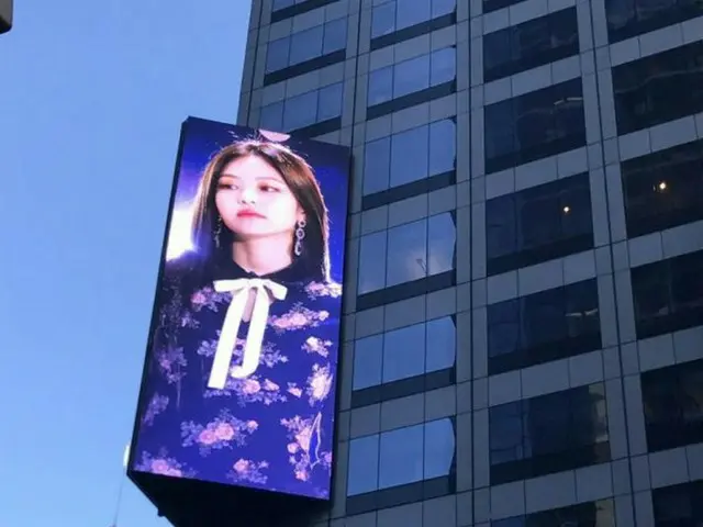 BLACKPINK ジェニー、米国ニューヨークに誕生日祝賀の広告