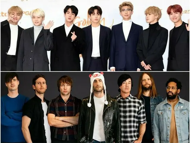 防弾少年団 と マルーン5のコラボ実現に期待！ファンの”お願いコメント”に、マルーン5公式SNSが”スマイルマーク”で前向き回答＝「:)」