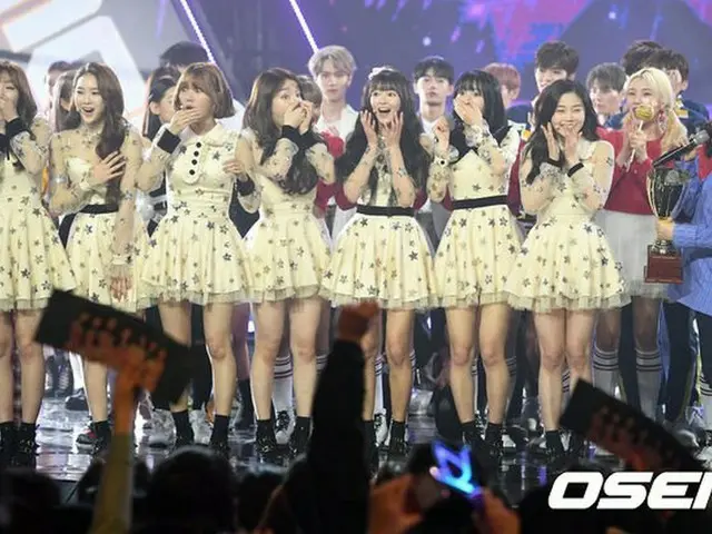 OH MY GIRL、1位の瞬間