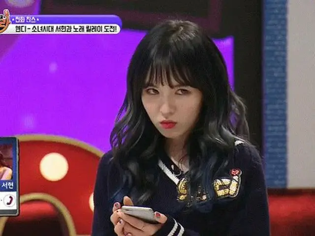 少女時代ソヒョンとの電話に失敗し、当惑したRED VELVET ウェンディの表情