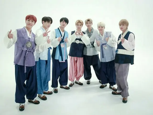 防弾少年団、韓服姿で旧正月の挨拶