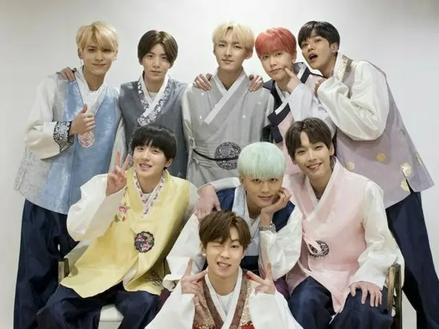 SF9、韓服姿で旧正月の挨拶