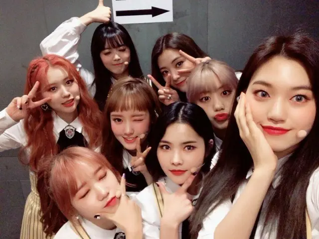 【t公式fan】Weki Meki、本日の音楽放送「ショー音楽中心」舞台を待機中。