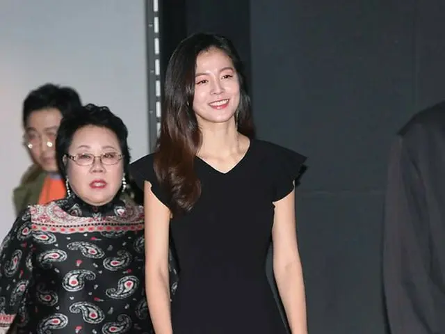 女優キム・ソンウン、映画「ママのノート」マスコミ試写会に参加。