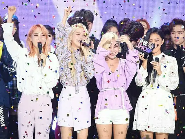 MAMAMOO、SBS MTV「THE SHOW」で1位に。