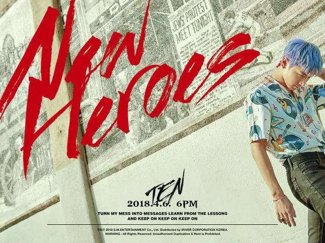 【t公式sm】NCT TEN's new solo track「New Heroes」will be the last featured song ofSM S