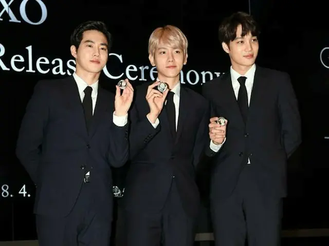 EXO SUHO、BAEK HYUN、KAI、「EXO公式記念メダル」公開イベントに出席