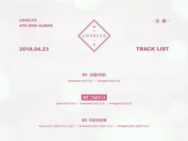 カムバックD-4 LOVELYZ、トラックリストを公開