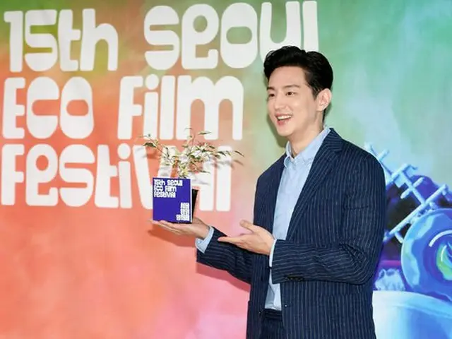 俳優クォン・ユル、ソウル市内で開かれた「第15回ソウル環境映画祭」公式記者会見に出席