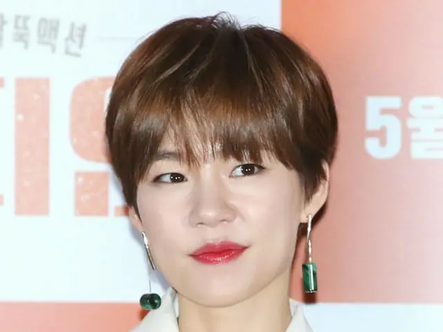 女優ハン・イェリ、映画「チャンピオン」マスコミ試写会に出席