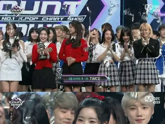 TWICE、Mnet「M COUNTDOWN」で1位