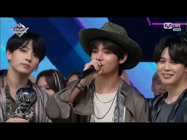 防弾少年団、本日1位の瞬間 @ M COUNTDOWN    