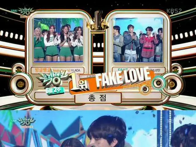 防弾少年団、KBS「MUSIC BANK」で1位