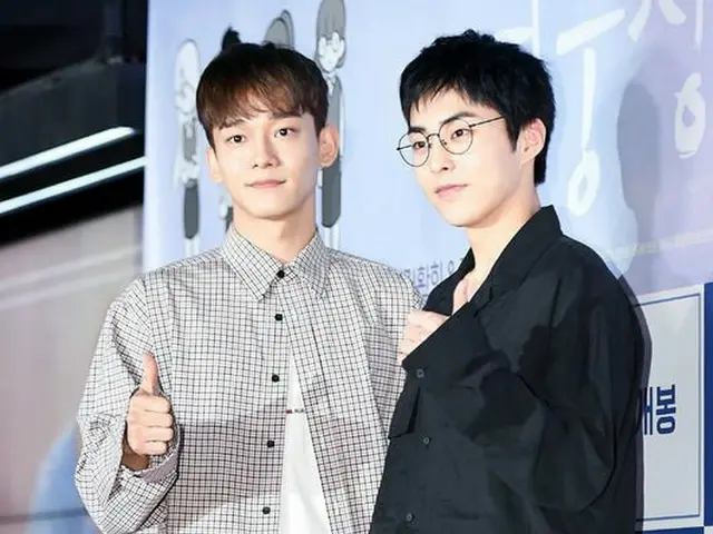 EXO CHEN＆XIUMIN、映画「女子中学生A」VIP試写会に出席