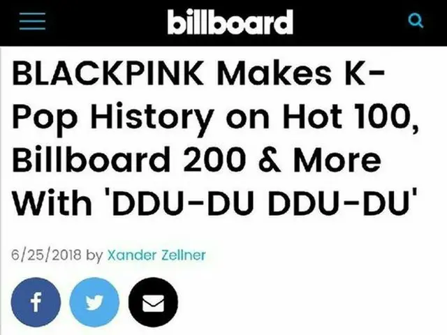 BLACKPINK、米ビルボード200で40位＋HOT100で55位にランクイン！ガールズグループとしては初めての記録
