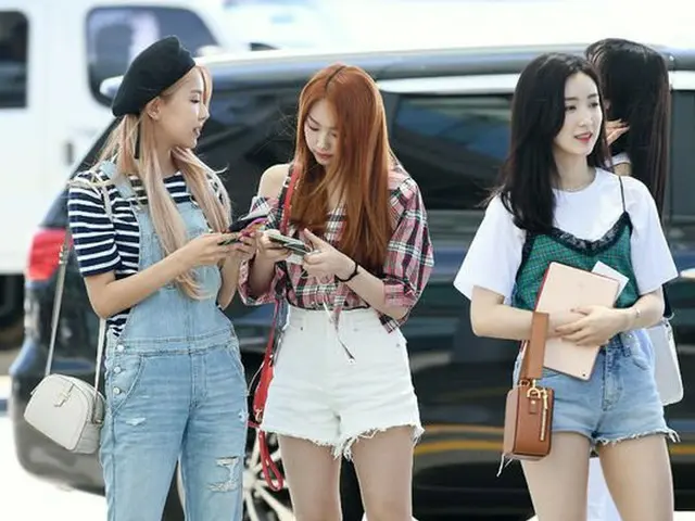 gugudan、台湾に向けて出発のようす