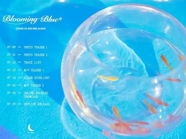 チョンハ、3rdミニアルバム「Blooming Blue」プロモーション日程公開