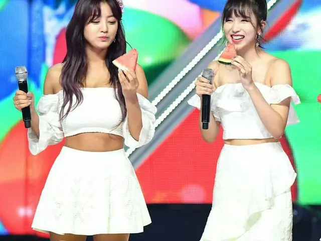 TWICE、MBC every1「SHOW Champion」1位でスイカを食べながらアンコール