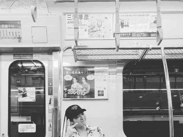 【G公式】INFINITE_ウヒョン、ソウルとは違って、東京では地下鉄にも乗れる。