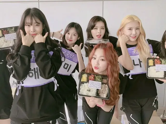 I.O.I出身ミナとセジョン所属のgugudan、応援のファンのために準備したお弁当