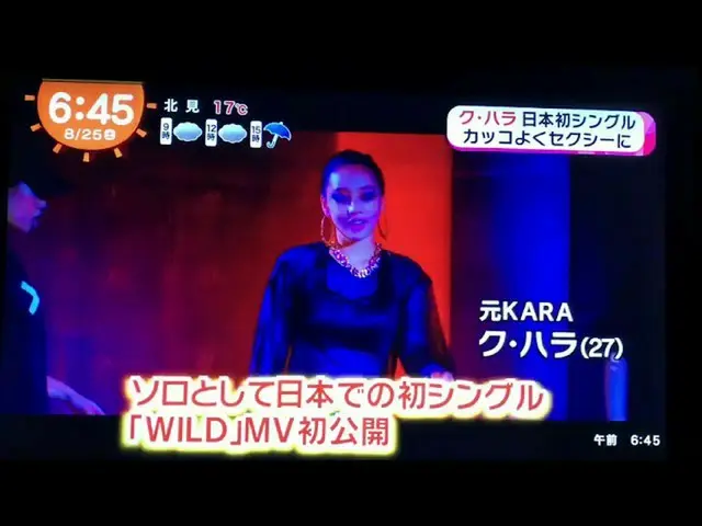 KARA 出身歌手「ク・ハラ」、日本の情報番組に出演