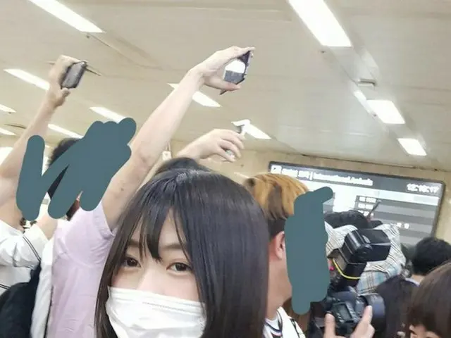 PRODUCE 48 「JYP説」の千葉 恵里、韓国入国中