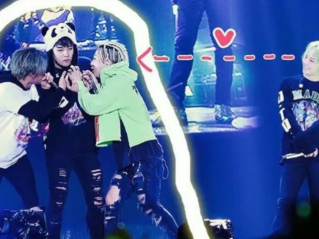 BIGBANG　V.I、「GDさん、ヤキモチやくんじゃねよwww ほんまにwww ひさびさの　ワロタ」。