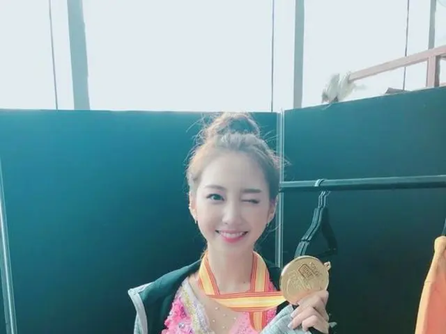 ELRIS ユギョン、アイドル陸上大会・リズム体操(新体操)で優勝。