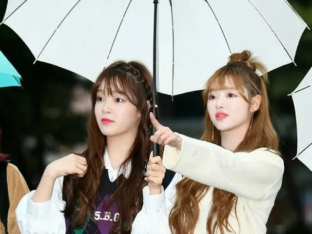 OH MY GIRL、音楽放送「ミュージックバンク」リハーサル出勤中