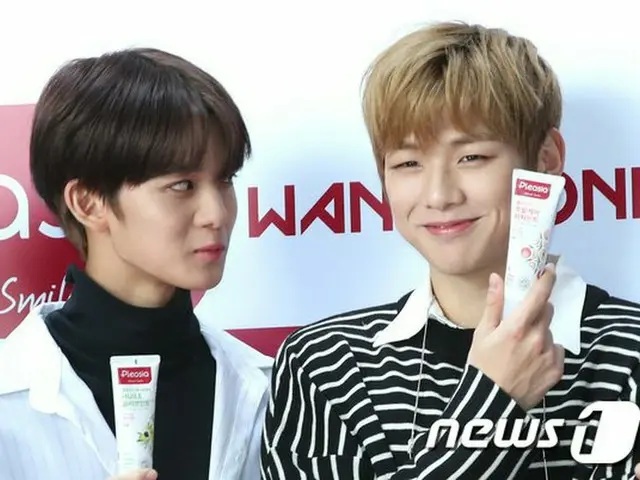 Wanna One ペ・ジンヨン＆カン・ダニエル、デンタルケアブランド「プレシアチカチカPLAY」イベントに出席