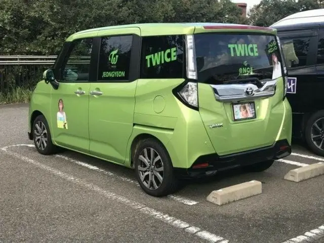 TWICE の日本公演会場の駐車場