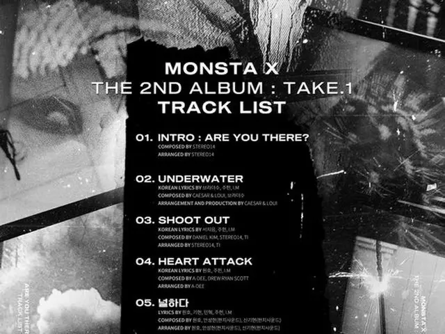 MONSTA X、THE 2ND ALBUM：TAKE.1 トラックリスト公開