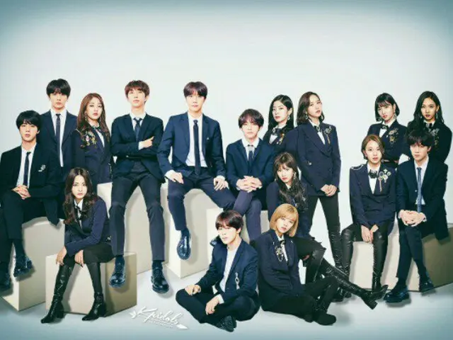 海外ファンが作成した防弾少年団 × TWICE の団体写真