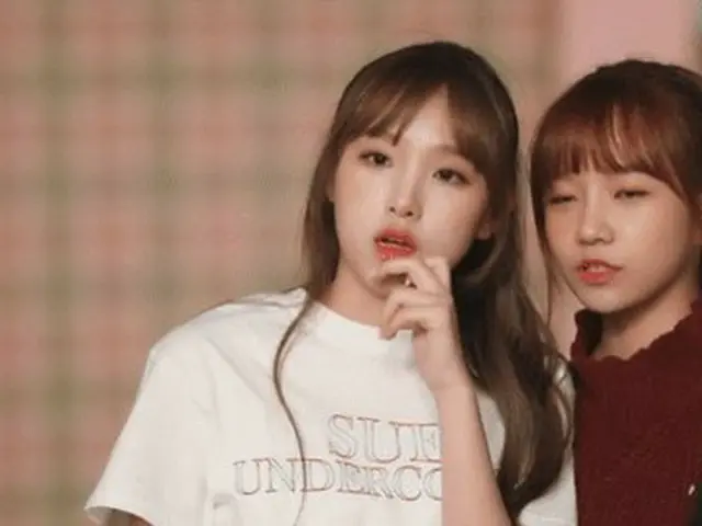 メイキングフィルムでのIZ*ONE チェ・イェナ＆チョ・ユリ