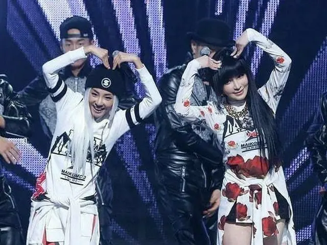 【g公式】2NE1_出身BOM、「♡DARA＆BOM♡ 」のツーショット写真を公開。