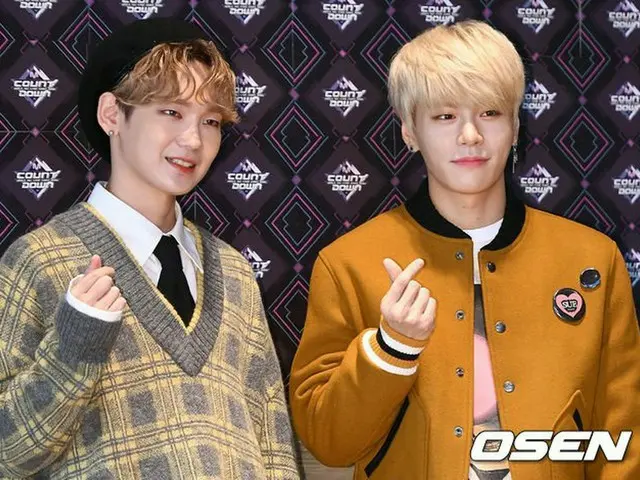 JBJ 95、「エムカウントダウン」生放送前フォトウォールにて