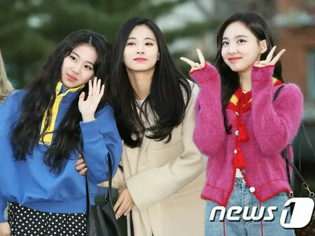 TWICE チェヨン＆ツウィ＆ナヨン、ミュージックバンク出勤中